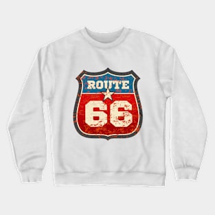 66th Birthday Route 66 Sign Crewneck Sweatshirt